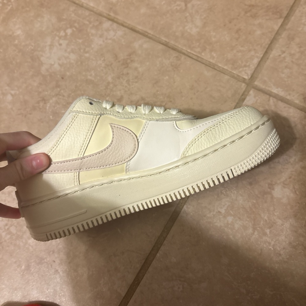 Nike Cream and Pink Sneakers